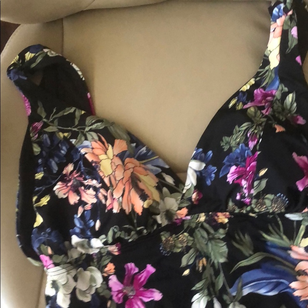 Time and tru swimsuit. Thick strap Floral.